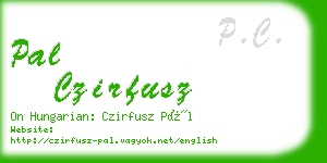 pal czirfusz business card